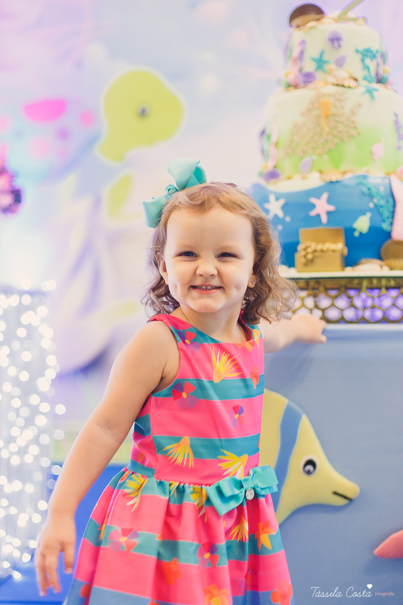 festa no tema sereia, cerimonial Tironi Bambini, Vitória ES, fotografia de aniversário infantil em vitoria ES, fotos no cerimonial Tironi Bambini
