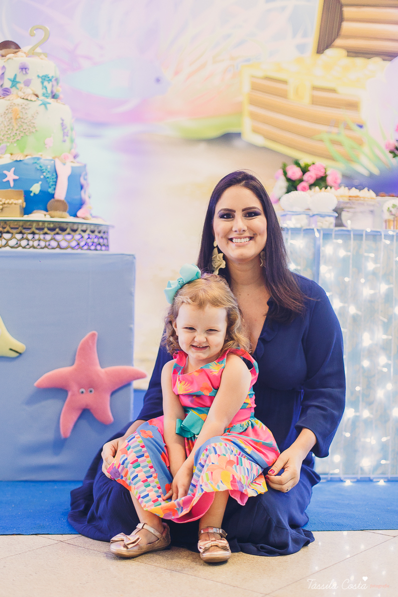 festa no tema sereia, cerimonial Tironi Bambini, Vitória ES, fotografia de aniversário infantil em vitoria ES, fotos no cerimonial Tironi Bambini