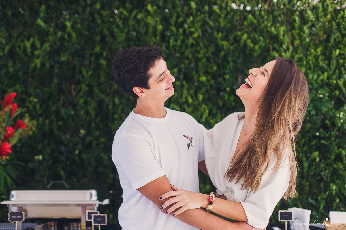 almoço para padrinhos de casamento, do casal Karla e Marcelo, casamento em Venda Nova do Imigrante, fotografia de casamento intimista, casamento feito na área de lazer do prédio, 