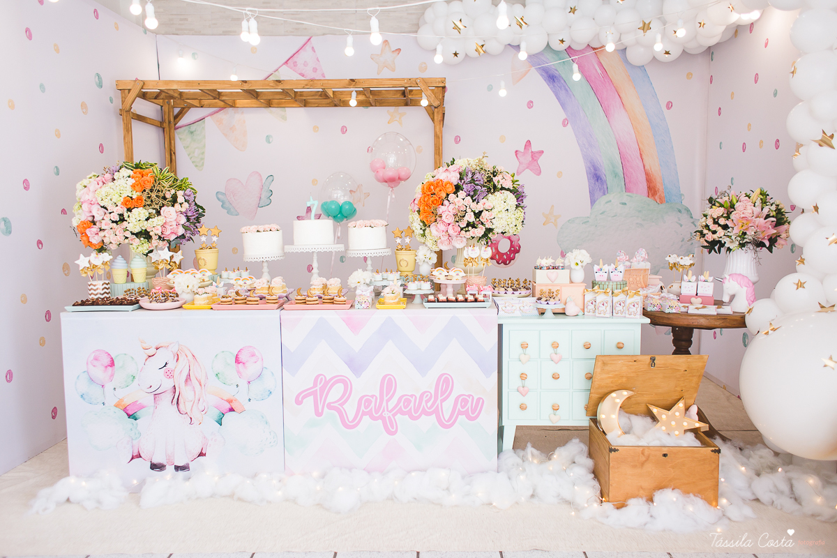 festa de menina, tema unicórnio, tema lindo e super diferente para festa de menina, decoração de aniversário tema unicórnio, 7 anos, rafaela 7 anos, fotos de aniversário infantil em vila velha, tássila costa fotografia, dicas para fotografia, fotó