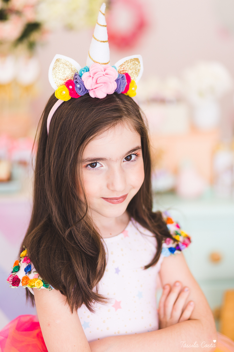 festa de menina, tema unicórnio, tema lindo e super diferente para festa de menina, decoração de aniversário tema unicórnio, 7 anos, rafaela 7 anos, fotos de aniversário infantil em vila velha, tássila costa fotografia, dicas para fotografia, fotó