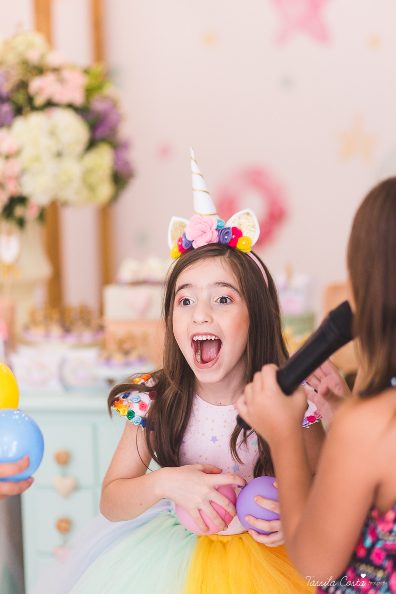 festa de menina, tema unicórnio, tema lindo e super diferente para festa de menina, decoração de aniversário tema unicórnio, 7 anos, rafaela 7 anos, fotos de aniversário infantil em vila velha, tássila costa fotografia, dicas para fotografia, edição 