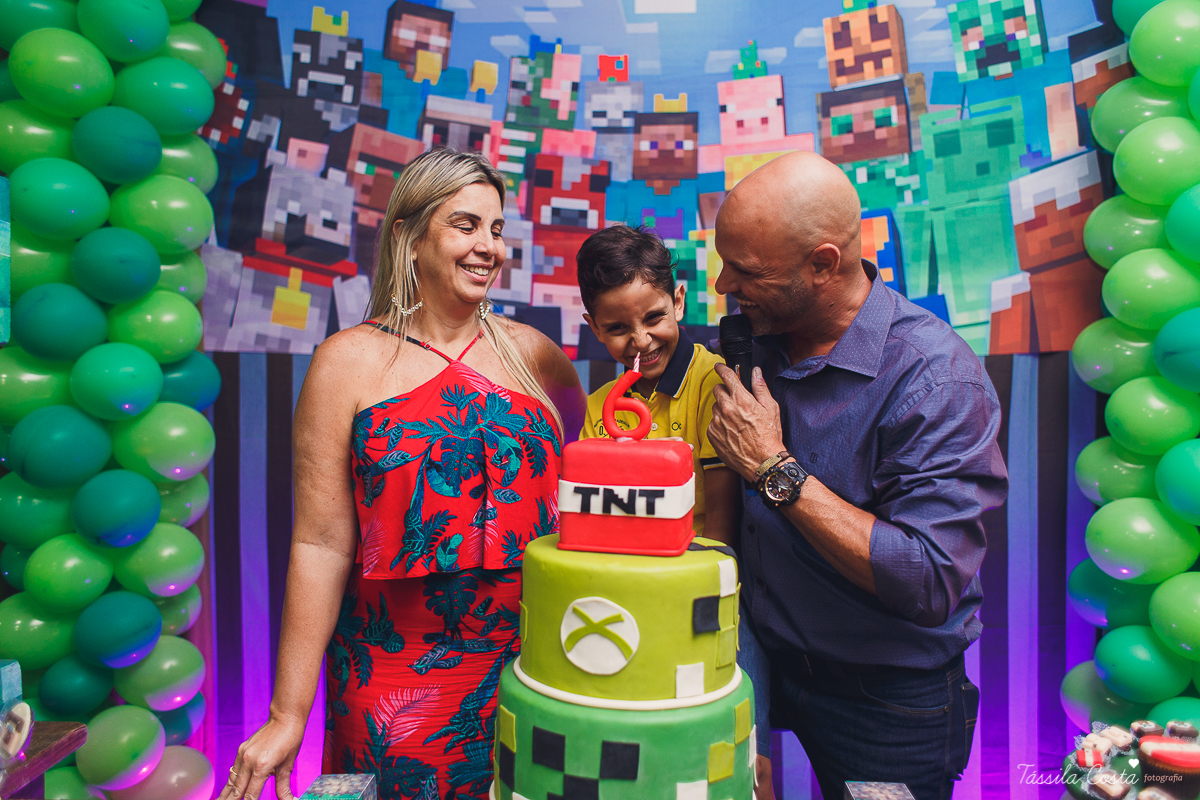 Festa de menino no tema minecreft, no cerimonial Oficina de Festas, na Praia da Costa, fotografia de aniversario infantil na Praia da Costa, festa de menino em cerimonial, mãe de menino, decor diferente para menino, 6 anos, festa para 6 anos, decoração 