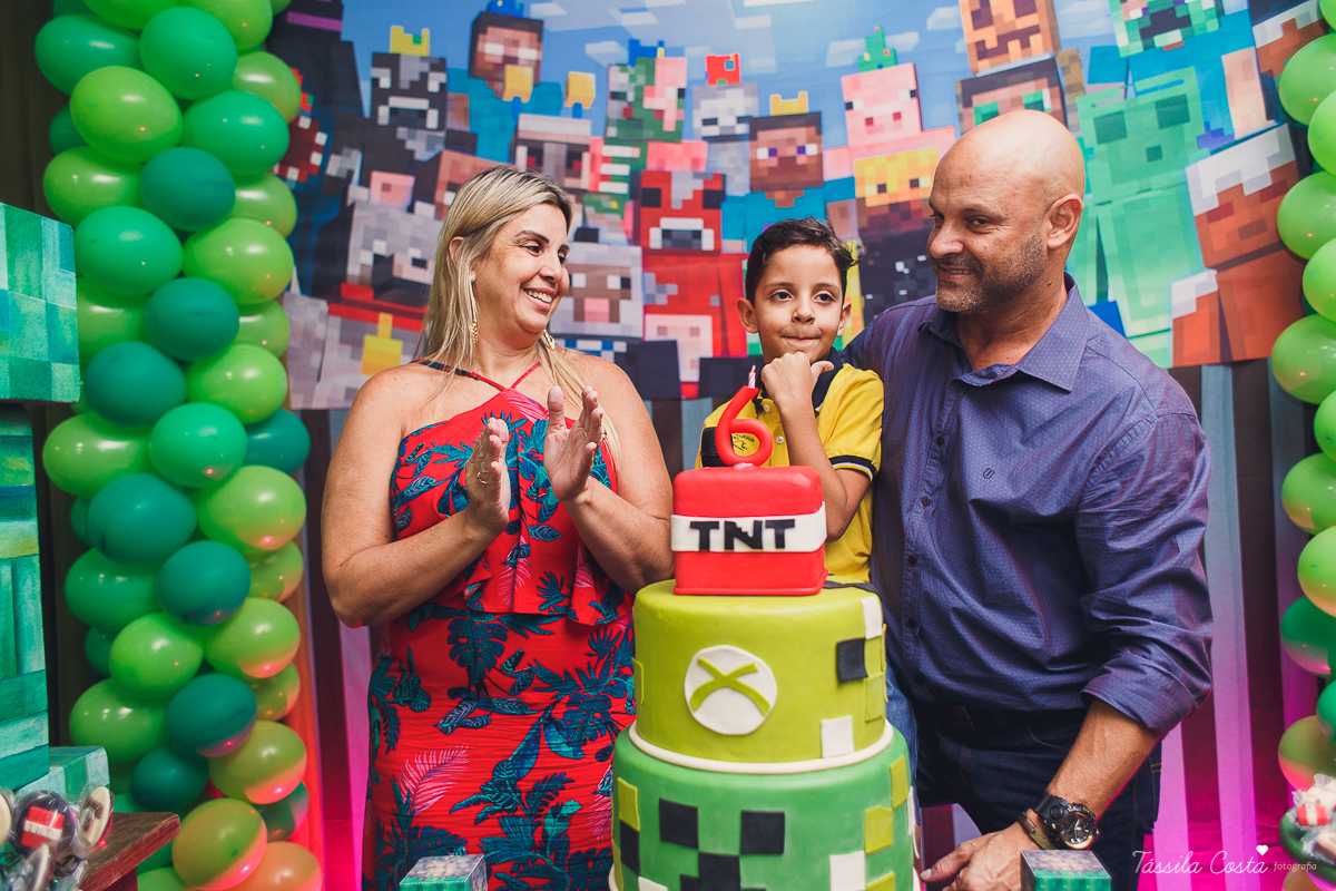Festa de menino no tema minecreft, no cerimonial Oficina de Festas, na Praia da Costa, fotografia de aniversario infantil na Praia da Costa, festa de menino em cerimonial, mãe de menino, decor diferente para menino, 6 anos, festa para 6 anos, decoração 