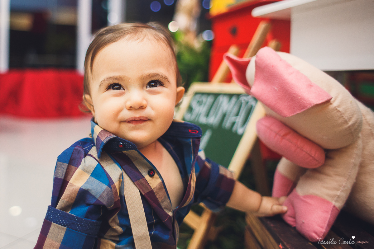aniversário lindo do Salomão, doces panela de brownie, aniversário de 1 ano no condomínio na Praia de Itaparica, Tássila Costa fotografia, festa no tema fazendinha para meninos