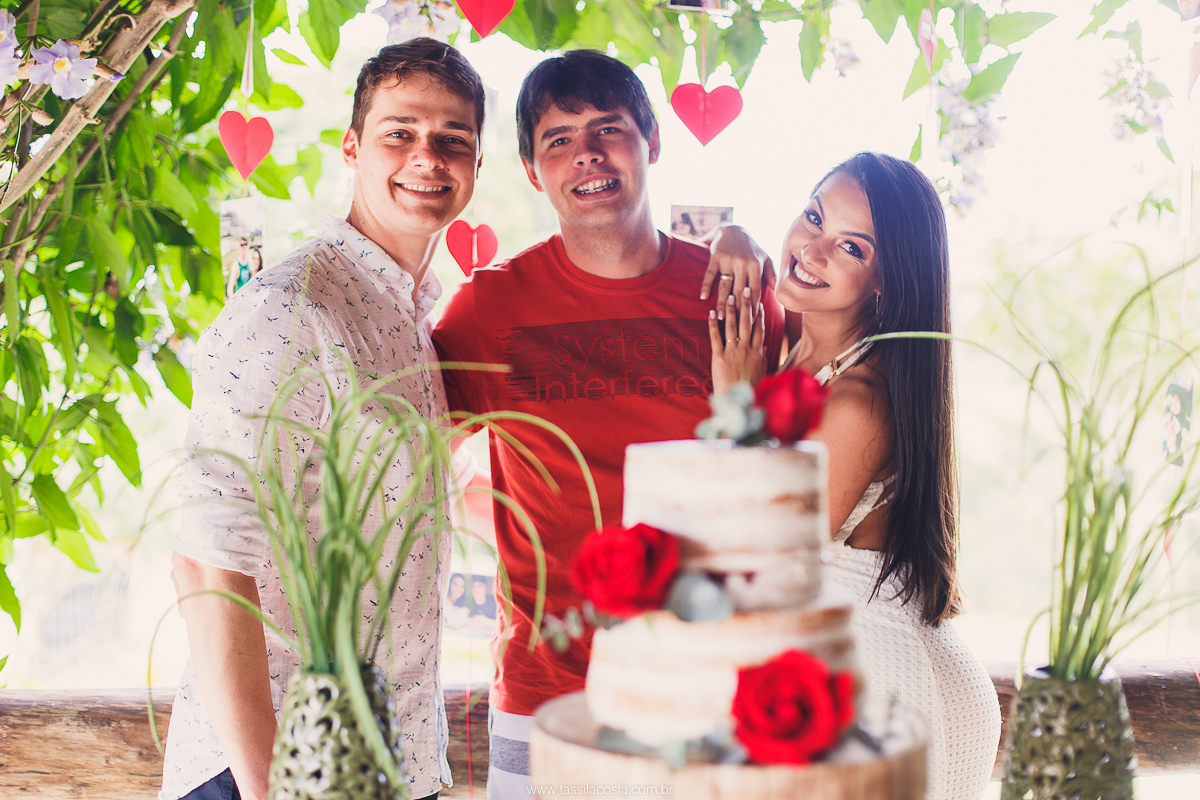 festa de noivado simples para família e amigos, Tássila costa fotografia, festa no sítio na família, Mayara e Lucas, Guarapari Recanto do Look