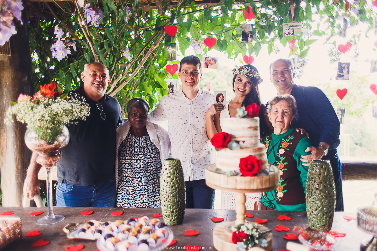 festa de noivado simples para família e amigos, Tássila costa fotografia, festa no sítio na família, Mayara e Lucas, Guarapari Recanto do Look