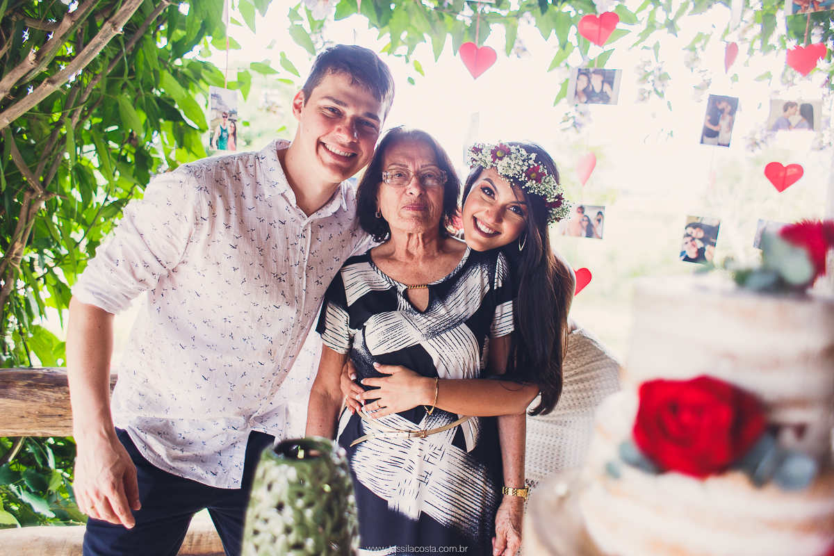 festa de noivado simples para família e amigos, Tássila costa fotografia, festa no sítio na família, Mayara e Lucas, Guarapari Recanto do Look