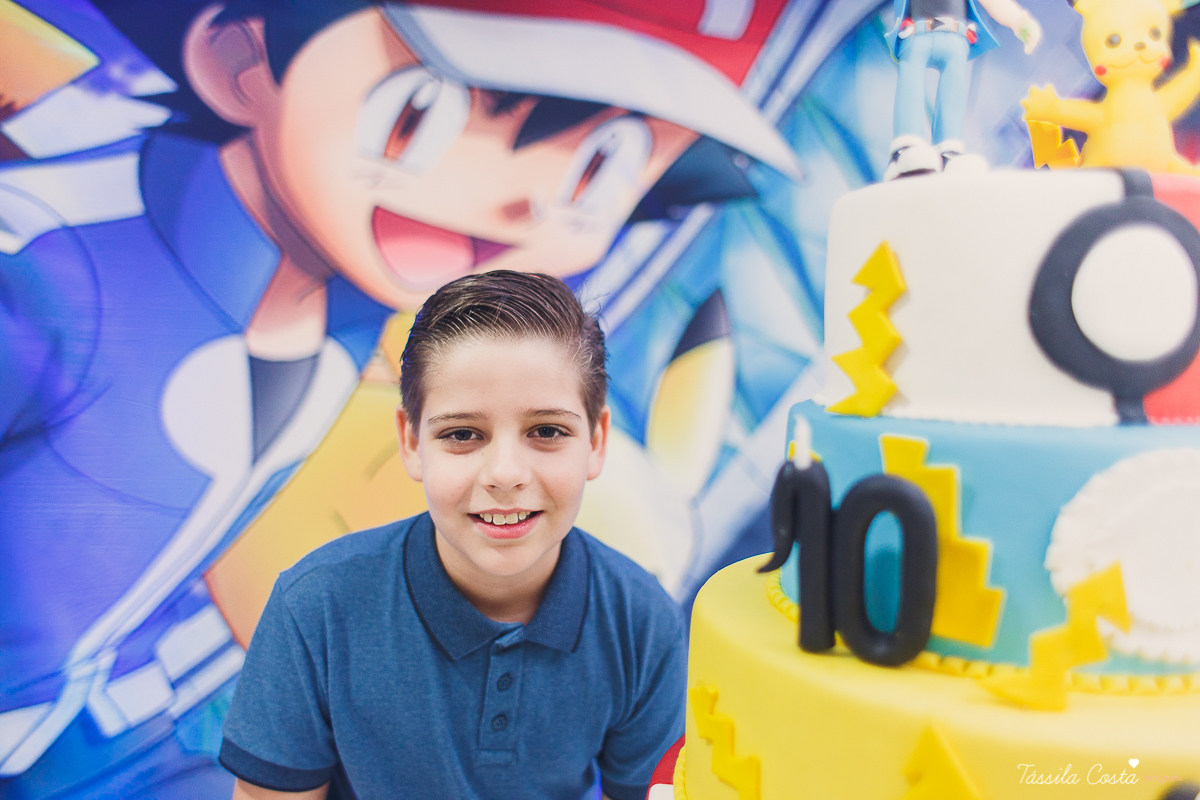 festa de menino, luis henrique 10 anos, festa no tema pokemon, familia linda, cerimonial em Praia de Itaparica, Cerimonial Tindolelê
