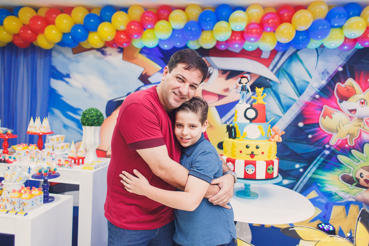 festa de menino, luis henrique 10 anos, festa no tema pokemon, familia linda, cerimonial em Praia de Itaparica, Cerimonial Tindolelê