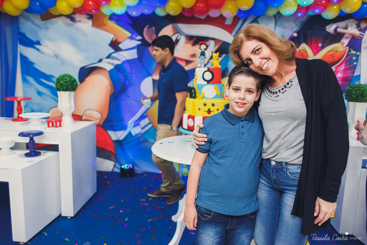 festa de menino, luis henrique 10 anos, festa no tema pokemon, familia linda, cerimonial em Praia de Itaparica, Cerimonial Tindolelê
