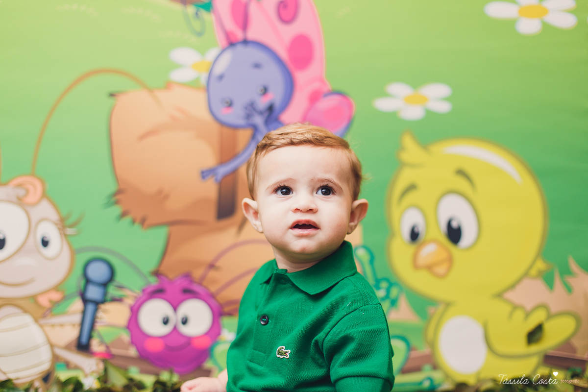fotografia de festa infantil. no Cerimonial O Mais Legal, em Vitória, Bairro de Fátima, festa de menino, decoração da Galinha Pintadinha, do Cerimonial O Mais Legal, fotos lindas de aniversário infantil em Vitória ES, o que vestir no aniversário do filho