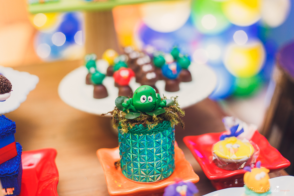 fotografia de festa infantil. no Cerimonial O Mais Legal, em Vitória, Bairro de Fátima, festa de menino, decoração da Galinha Pintadinha, do Cerimonial O Mais Legal, fotos lindas de aniversário infantil em Vitória ES, o que vestir no aniversário do filho
