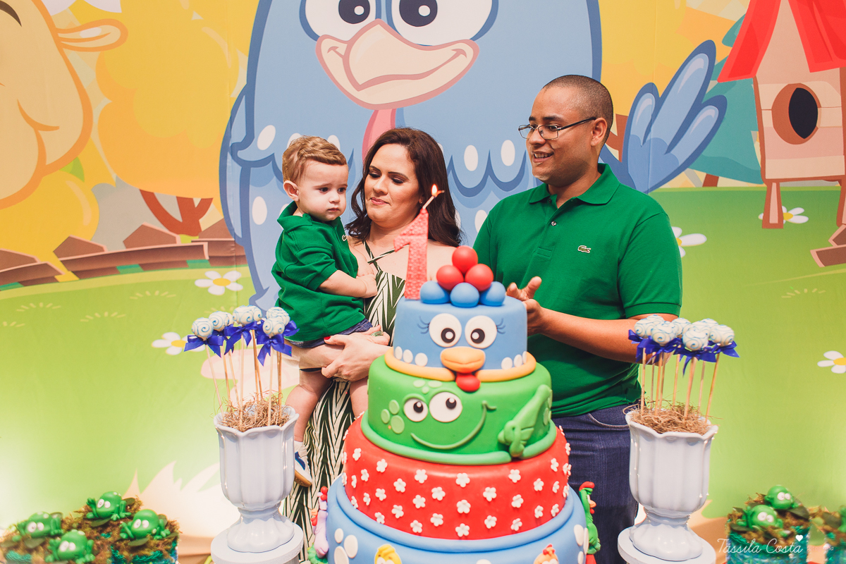 fotografia de festa infantil. no Cerimonial O Mais Legal, em Vitória, Bairro de Fátima, festa de menino, decoração da Galinha Pintadinha, do Cerimonial O Mais Legal, fotos lindas de aniversário infantil em Vitória ES, o que vestir no aniversário do filho