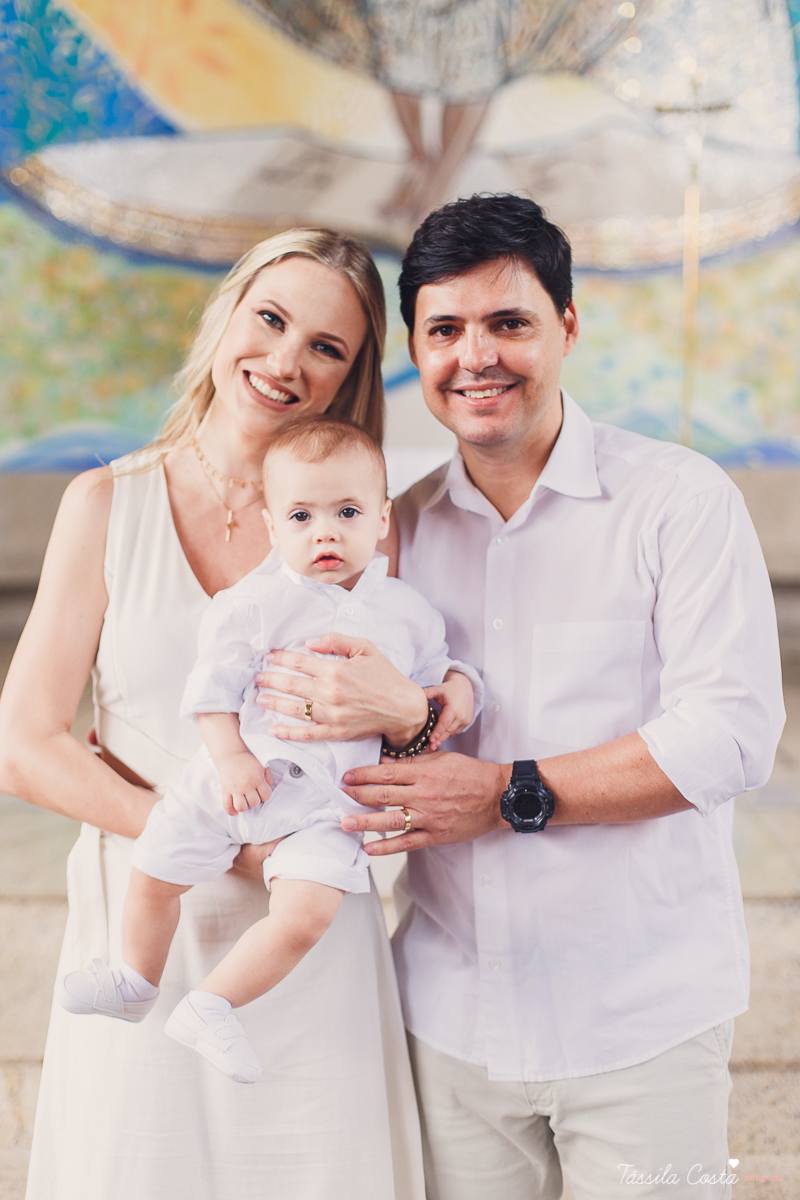 batizado do Davi, batizado no Santuário de Fátima, no Bairro de Fátima, em Vitória ES, fotografia de batizado em Vitória ES, decoração de almoço de batizado, batizado de menino, o que vestir no batizado do meu filho, batizando meu bebê de 9 meses, tássila