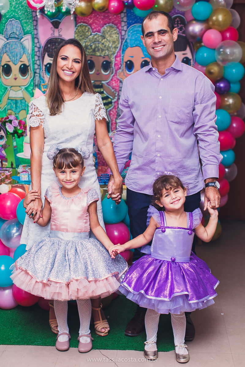 festa infantil em vitória, tássila costa fotografia, aniversári infantil em Vitória ES, festa de menina no tema LOL, festa linda de menina, roupa da boneca LOL, 5 anos da Maitê