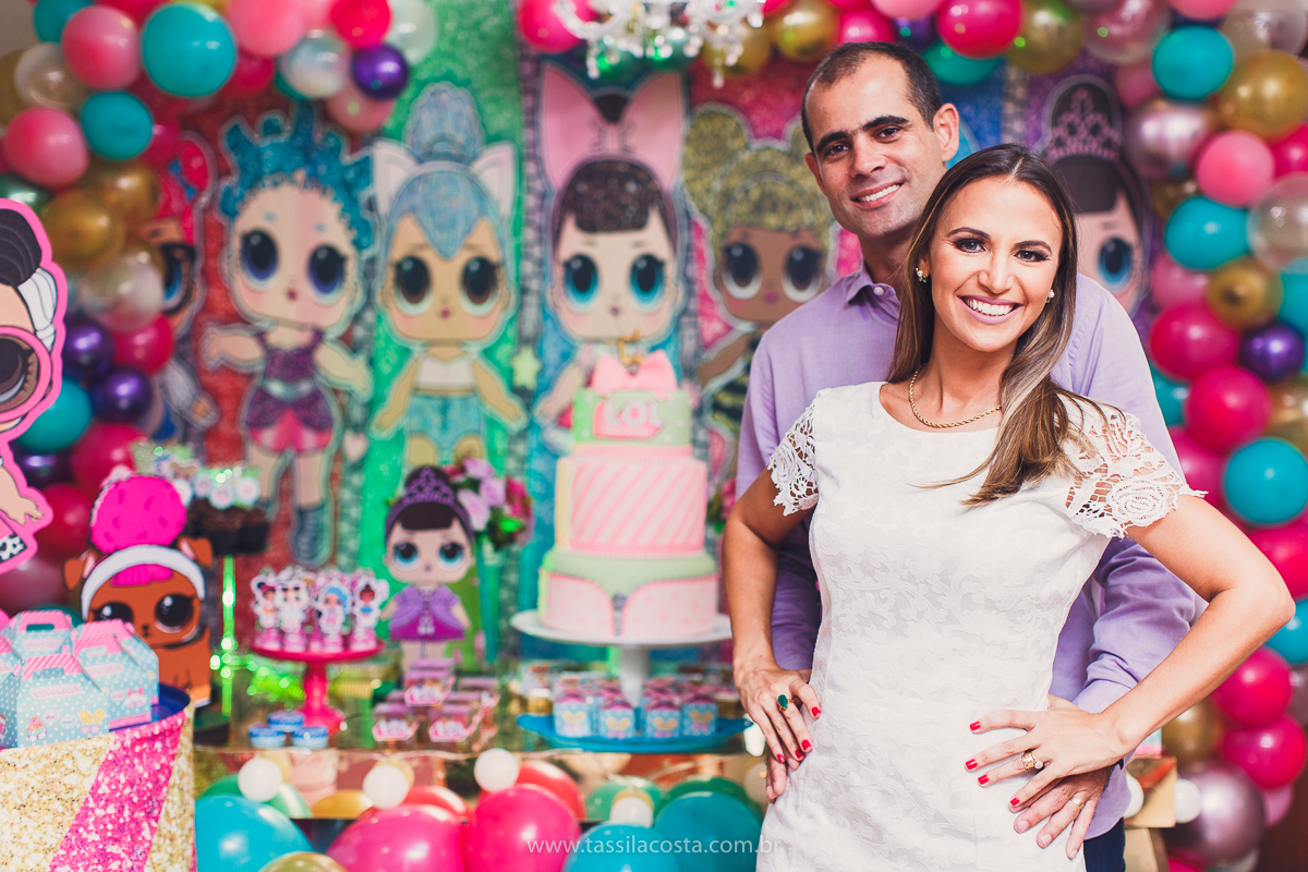 festa infantil em vitória, tássila costa fotografia, aniversári infantil em Vitória ES, festa de menina no tema LOL, festa linda de menina, roupa da boneca LOL, 5 anos da Maitê