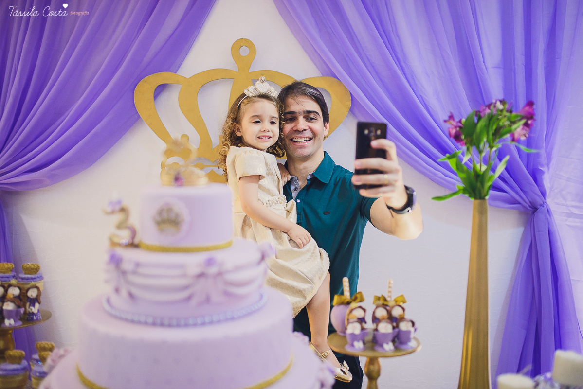 aniversário lindo da princesa sofia, em vitória ES, decoração da Chic Ballon, festa de menina, festa no condomínio em Vix ES, fotos by Tássila Costa