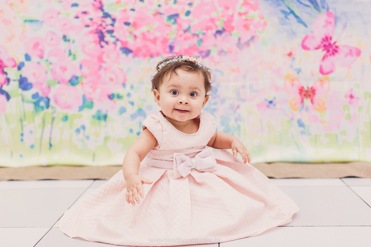 festa infantil linda, feita na casa de festa Zueira, na Praia da Costa, Vila Velha ES. Tássila Costa fotografia, Luísa 1 ano, fotografia de festa infantil na Praia da Costa