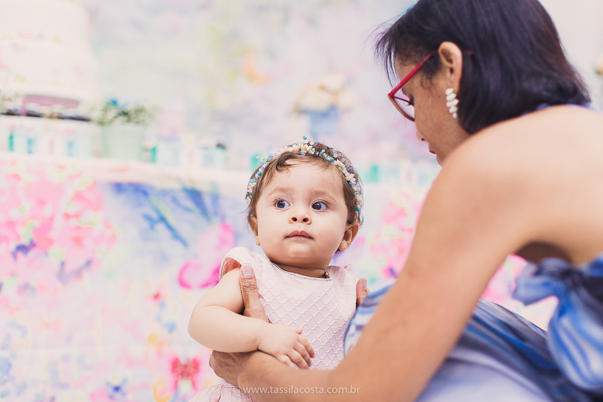 festa infantil linda, feita na casa de festa Zueira, na Praia da Costa, Vila Velha ES. Tássila Costa fotografia, Luísa 1 ano, fotografia de festa infantil na Praia da Costa