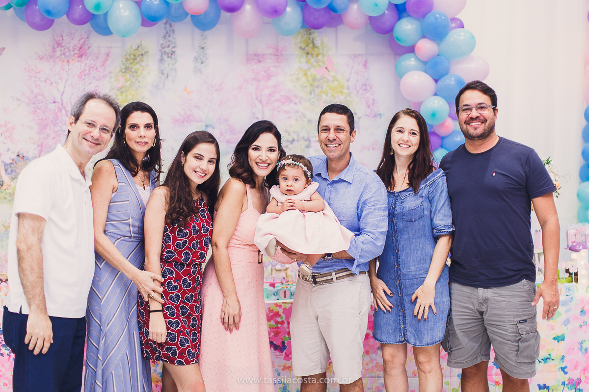 festa infantil linda, feita na casa de festa Zueira, na Praia da Costa, Vila Velha ES. Tássila Costa fotografia, Luísa 1 ano, fotografia de festa infantil na Praia da Costa