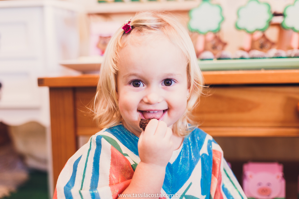 festa no tema 3 porquinhos, da Luisa 2 anos, no cerimonial Na Brinca, em Vitória ES, Tássila Costa fotografia, festa de menina, aniversário de menina, fotografia de festa infantil, Espírito Santo, mãe de duas, tema diferente para aniversário de 2 anos 