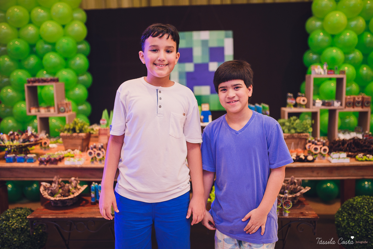 tassila costa, tassila costa fotografia, tassila costa fotografa, tassila foto, fotografia, vila velha, vitoria, vix, es, aniversario, aniversario infantil, festa infantil, festa de menino, 10 anos, festa, festa em vila velha, tema minicraft, minicraft, p