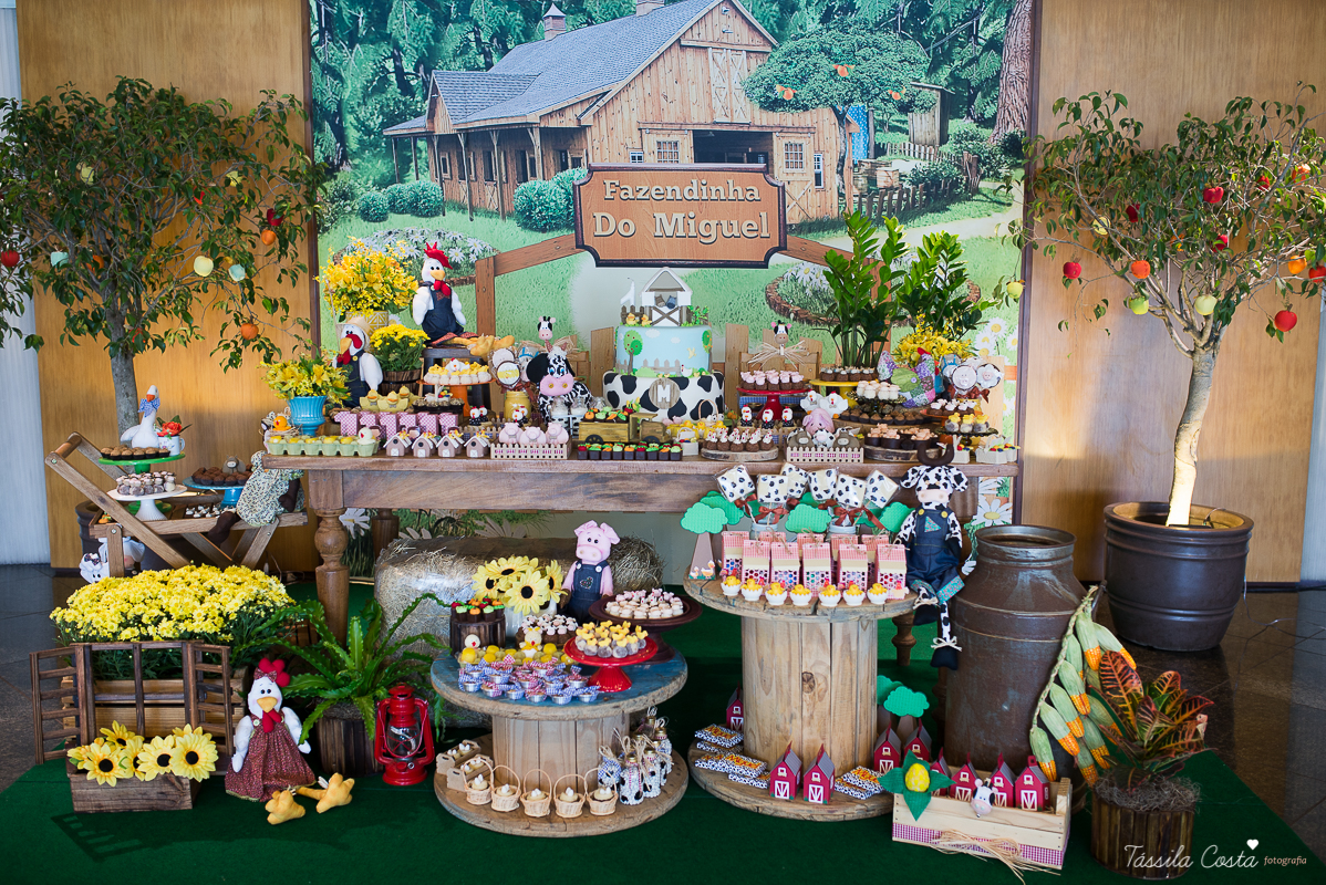 Festa linda para o Miguel, no Hotel Senac Ilha do Boi, 1 ano muito feliz, festa no tema fazendinha, decoração Ipê Amarelo by Leticia, mãe dentista Alice Sarcinelli