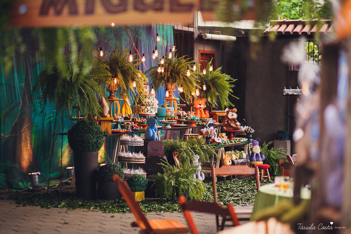 festa de menino, no tema safari, decoração infantil com luzes, miguel 2 anos, filho da cerimonialista daieny fasolo, 2 anos, festa safari, tássila costa