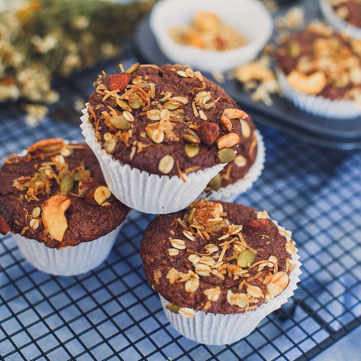 Fotos de muffin saudável, comida de verdade e linda, fotos para Instagram, fotos de comida para Instagram