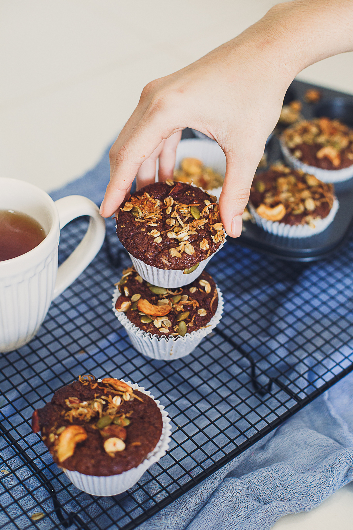 Fotos de muffin saudável, comida de verdade e linda, fotos para Instagram, fotos de comida para Instagram