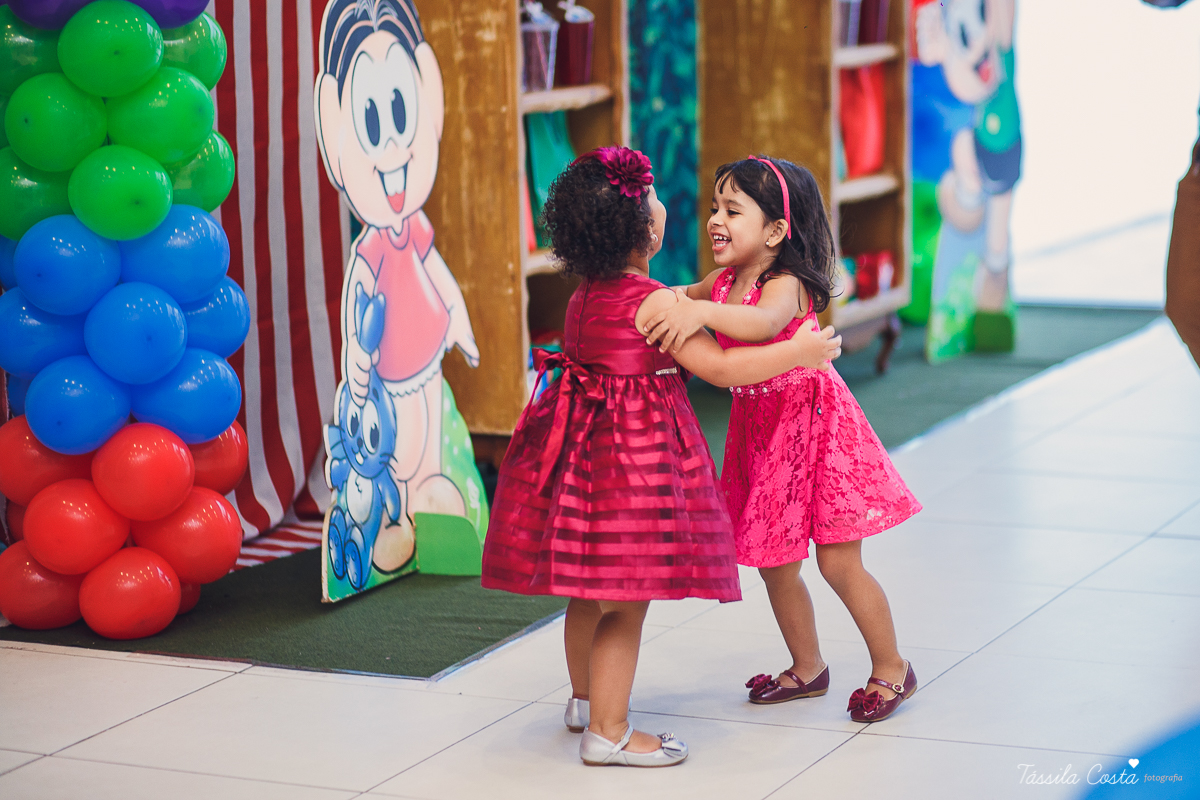 festa linda, no cerimonial Fanfarra, em Bento Ferreira, Vitória, fotos de eventos, festa infantil no tema Turma da Mônica, 3 anos da Laura, filha da chef de cozinha Marcela Bourguignon