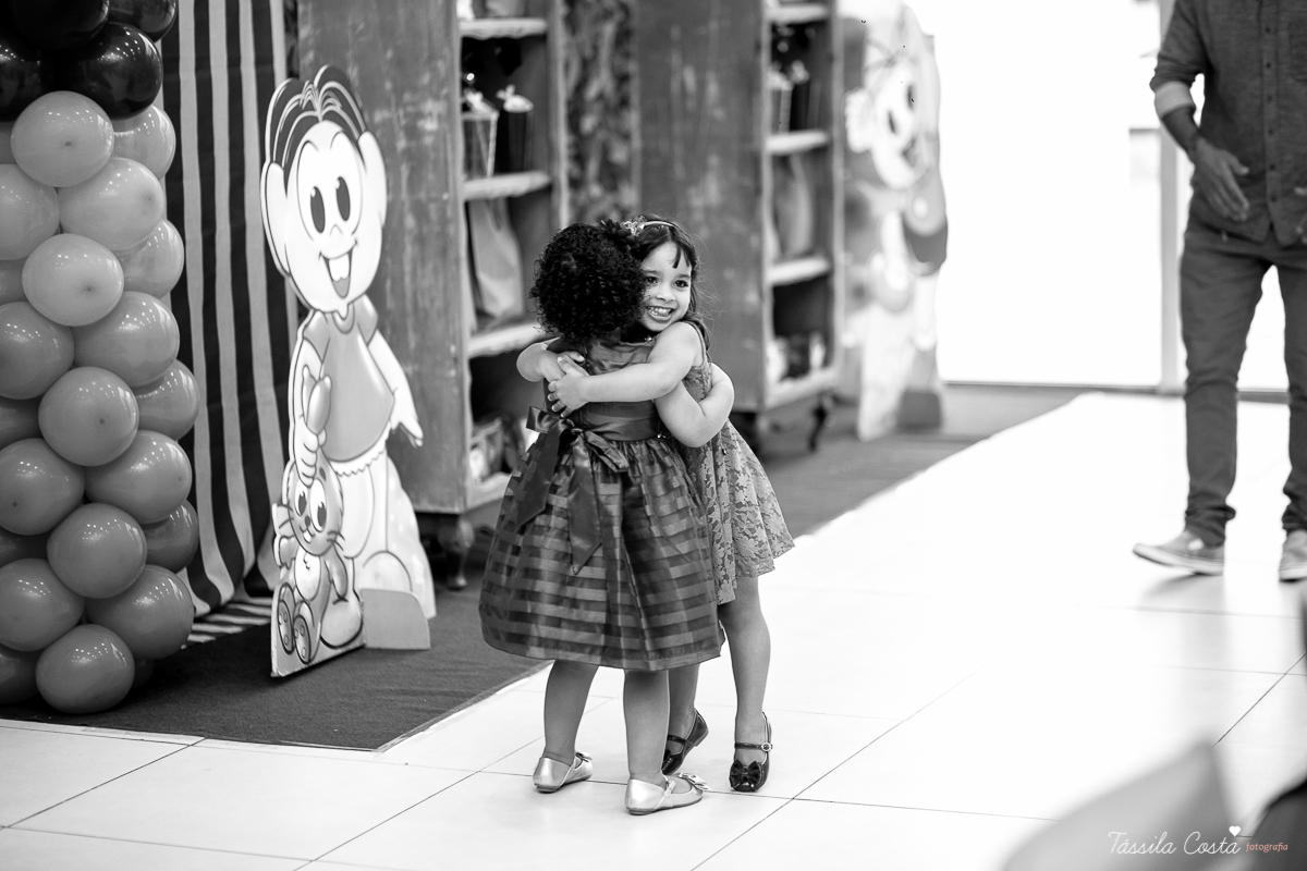 festa linda, no cerimonial Fanfarra, em Bento Ferreira, Vitória, fotos de eventos, festa infantil no tema Turma da Mônica, 3 anos da Laura, filha da chef de cozinha Marcela Bourguignon