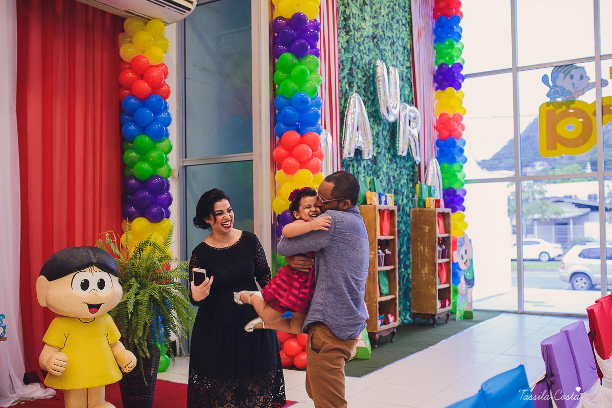 festa linda, no cerimonial Fanfarra, em Bento Ferreira, Vitória, fotos de eventos, festa infantil no tema Turma da Mônica, 3 anos da Laura, filha da chef de cozinha Marcela Bourguignon