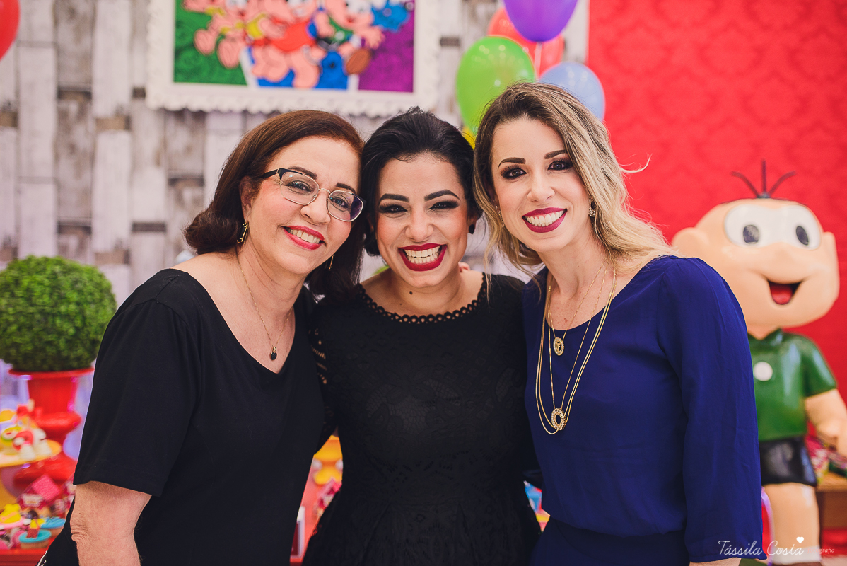 festa linda, no cerimonial Fanfarra, em Bento Ferreira, Vitória, fotos de eventos, festa infantil no tema Turma da Mônica, 3 anos da Laura, filha da chef de cozinha Marcela Bourguignon