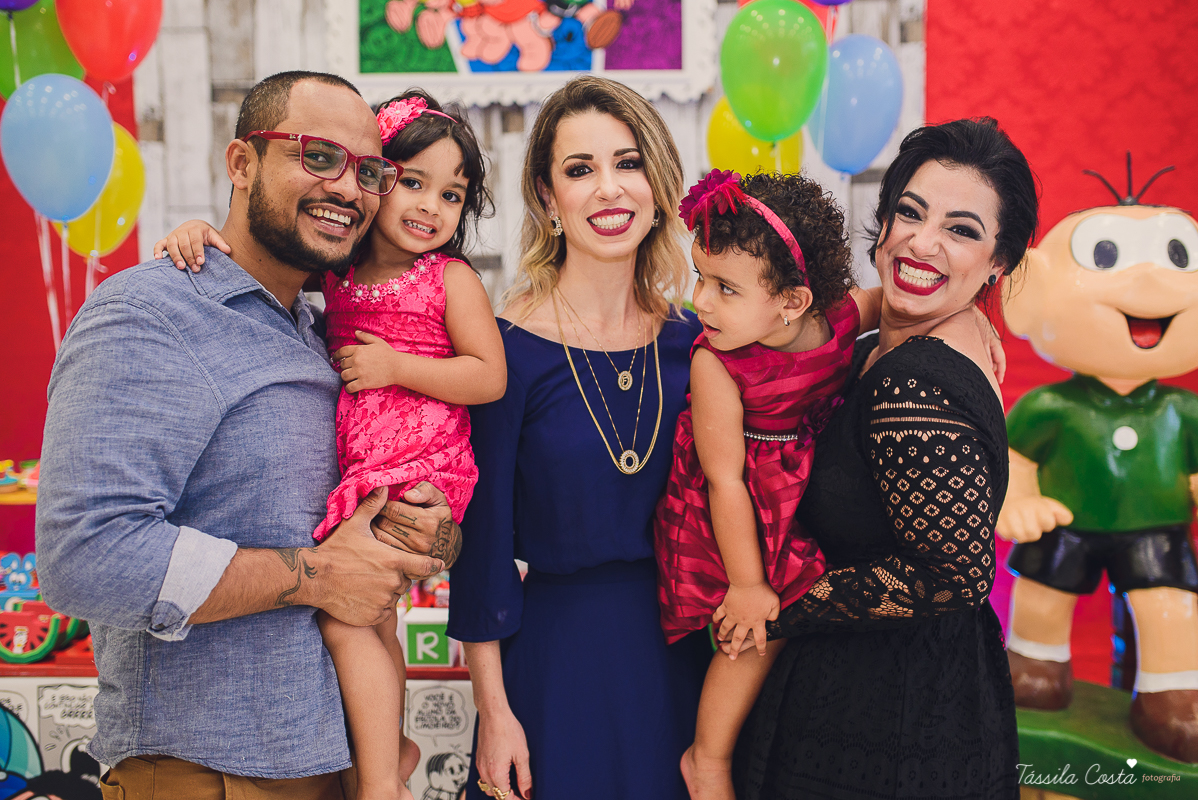 festa linda, no cerimonial Fanfarra, em Bento Ferreira, Vitória, fotos de eventos, festa infantil no tema Turma da Mônica, 3 anos da Laura, filha da chef de cozinha Marcela Bourguignon