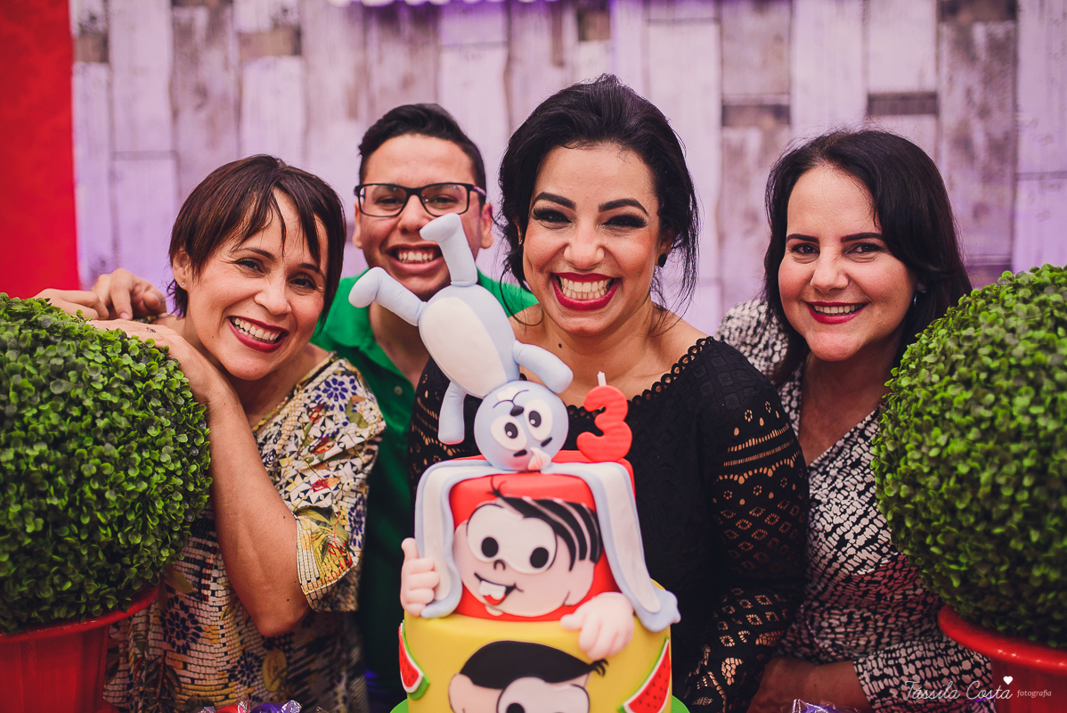 festa linda, no cerimonial Fanfarra, em Bento Ferreira, Vitória, fotos de eventos, festa infantil no tema Turma da Mônica, 3 anos da Laura, filha da chef de cozinha Marcela Bourguignon