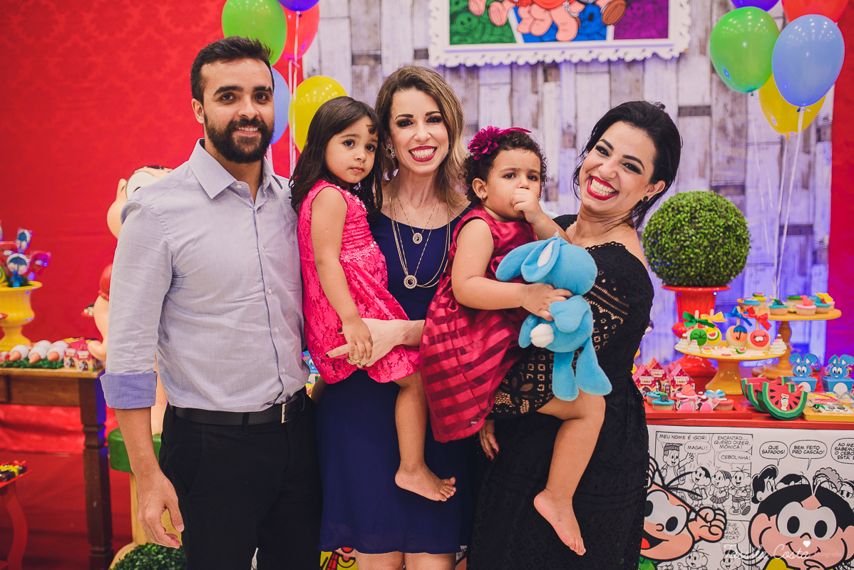 festa linda, no cerimonial Fanfarra, em Bento Ferreira, Vitória, fotos de eventos, festa infantil no tema Turma da Mônica, 3 anos da Laura, filha da chef de cozinha Marcela Bourguignon