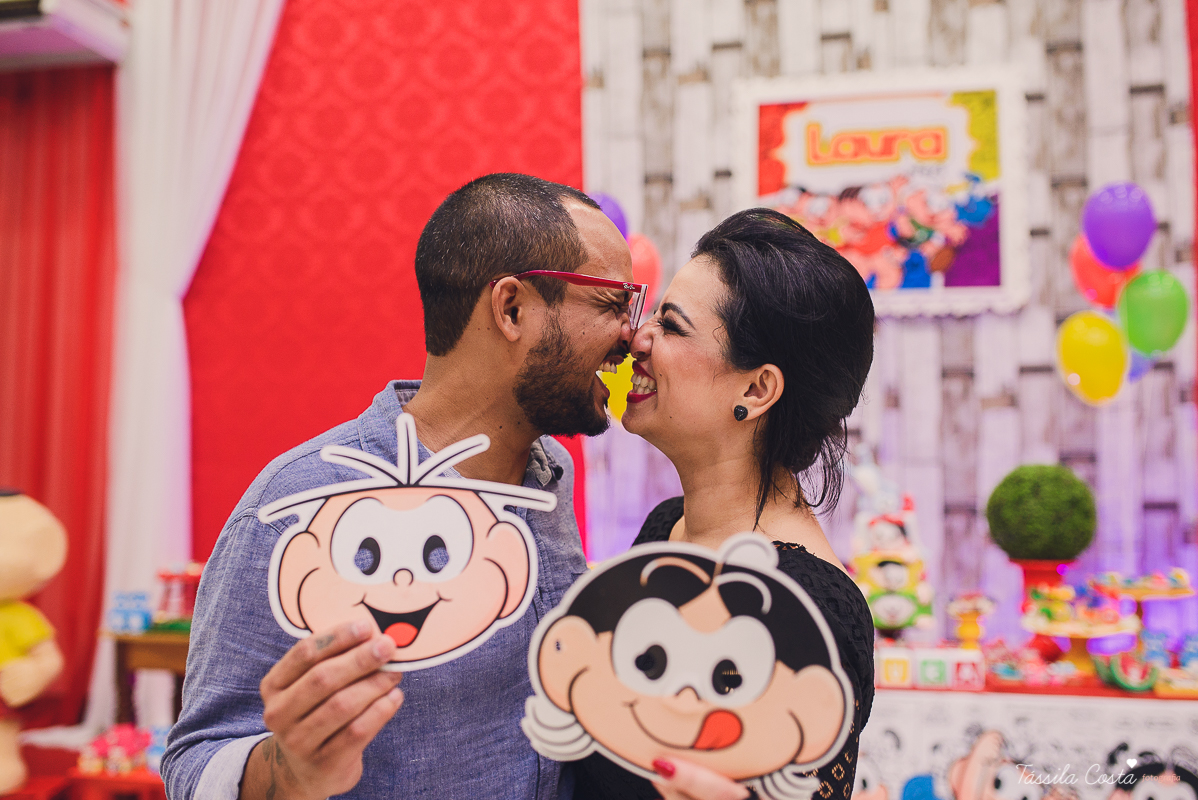 festa linda, no cerimonial Fanfarra, em Bento Ferreira, Vitória, fotos de eventos, festa infantil no tema Turma da Mônica, 3 anos da Laura, filha da chef de cozinha Marcela Bourguignon