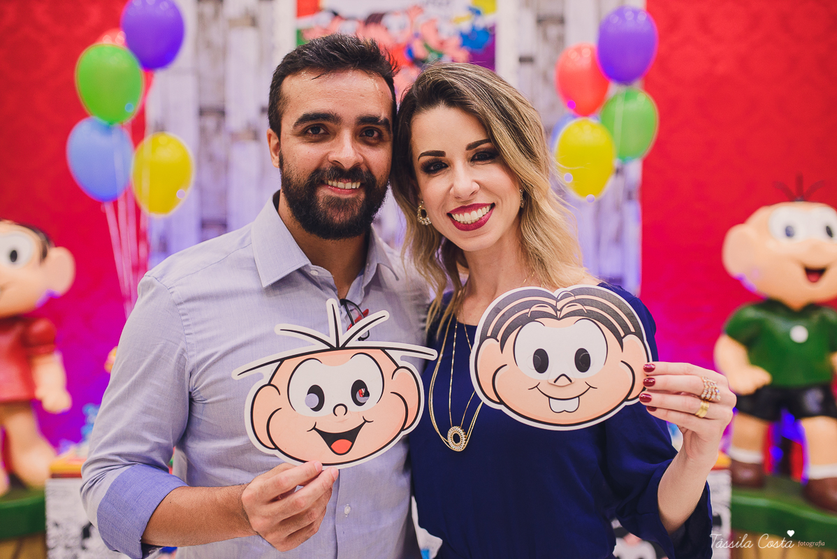 festa linda, no cerimonial Fanfarra, em Bento Ferreira, Vitória, fotos de eventos, festa infantil no tema Turma da Mônica, 3 anos da Laura, filha da chef de cozinha Marcela Bourguignon