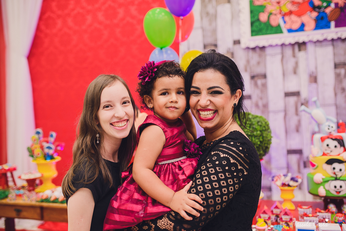 festa linda, no cerimonial Fanfarra, em Bento Ferreira, Vitória, fotos de eventos, festa infantil no tema Turma da Mônica, 3 anos da Laura, filha da chef de cozinha Marcela Bourguignon