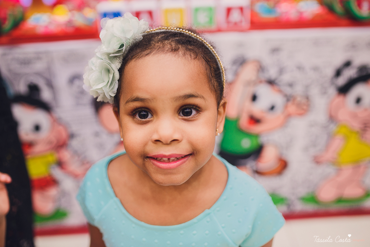 festa linda, no cerimonial Fanfarra, em Bento Ferreira, Vitória, fotos de eventos, festa infantil no tema Turma da Mônica, 3 anos da Laura, filha da chef de cozinha Marcela Bourguignon