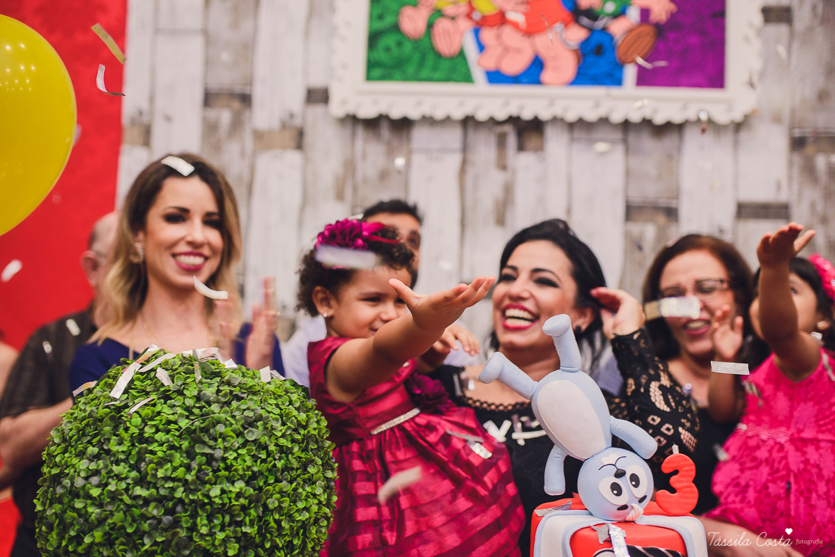 festa linda, no cerimonial Fanfarra, em Bento Ferreira, Vitória, fotos de eventos, festa infantil no tema Turma da Mônica, 3 anos da Laura, filha da chef de cozinha Marcela Bourguignon