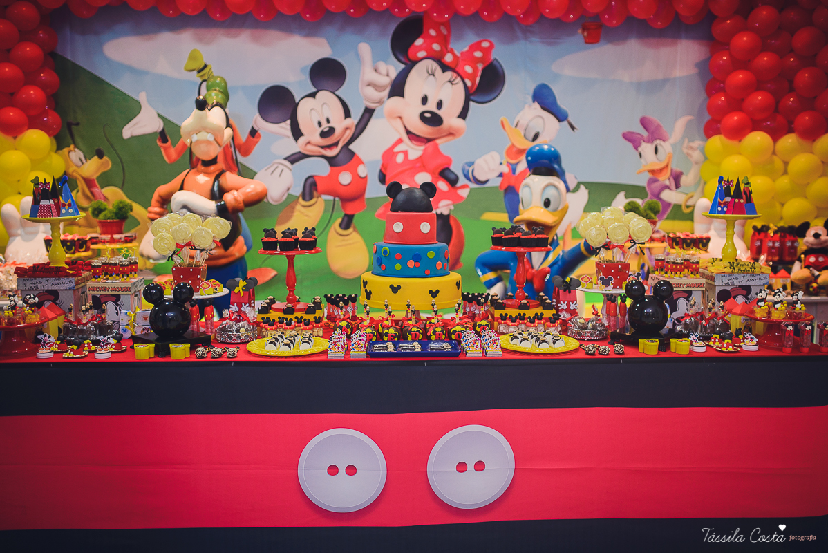 festa do Mickey, com decoração da Muita Farra, em Vila Velha - ES, fotos Tássila Costa, cerimonial infantil em Vila Velha, doces personalizados do mickey