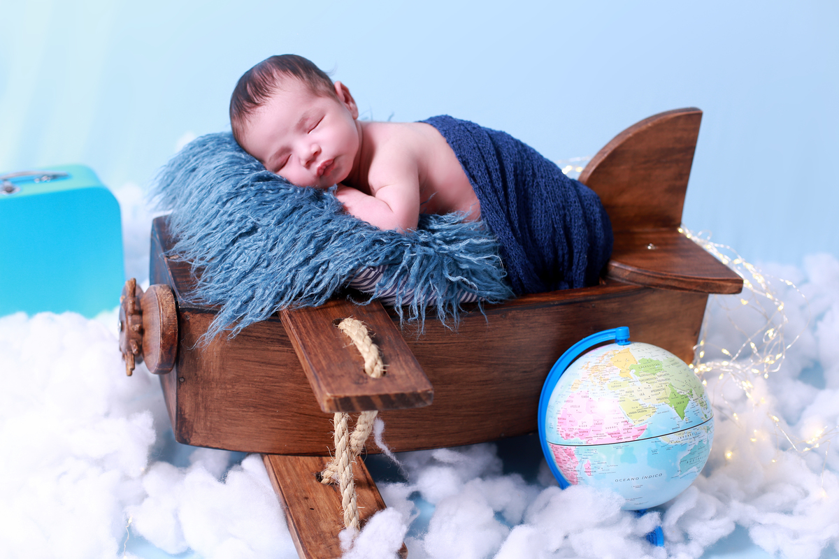 Newborn de aviador.
