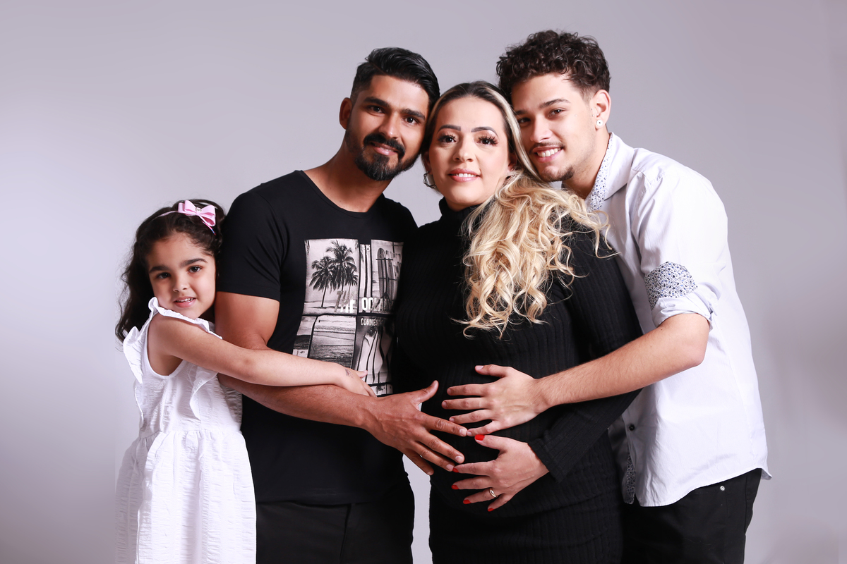 gestante e familia