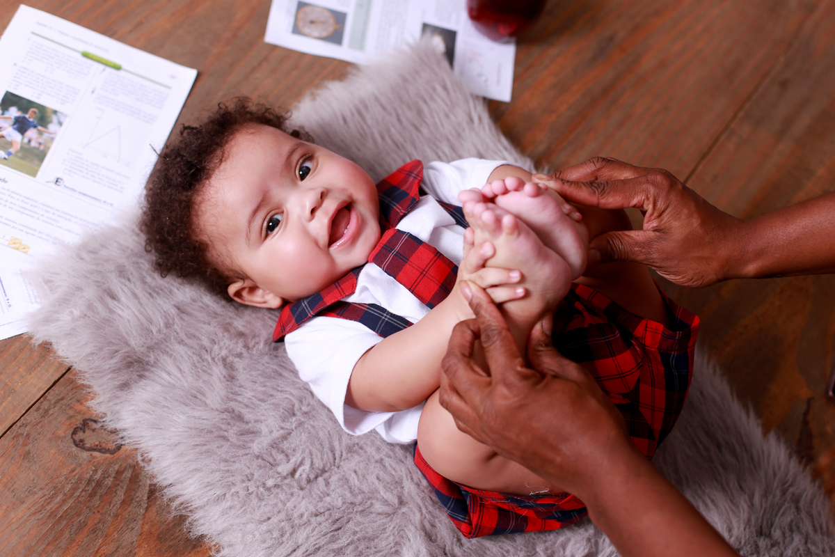 bebê tema estudante