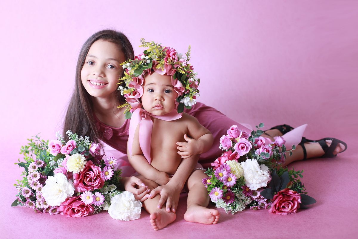 Fotos de irmãs.
Estúdio Jandira Ferreira Fotografia
