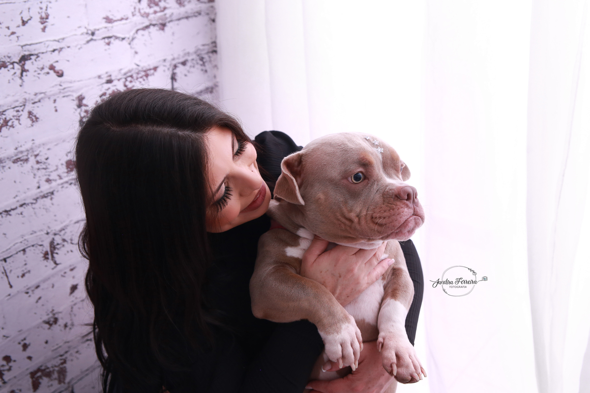 foto de gestante com pet