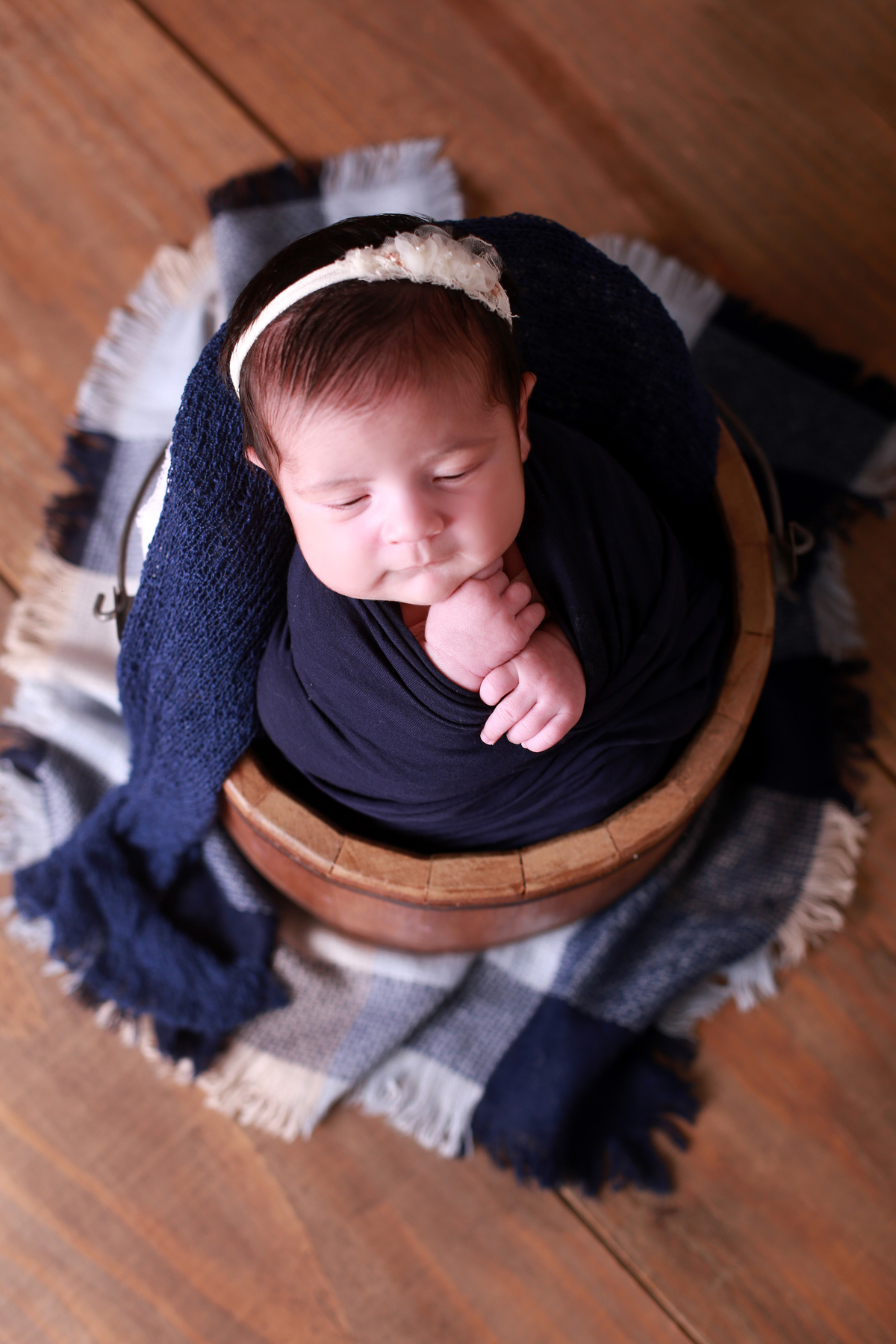 ensaio de bebê em casa